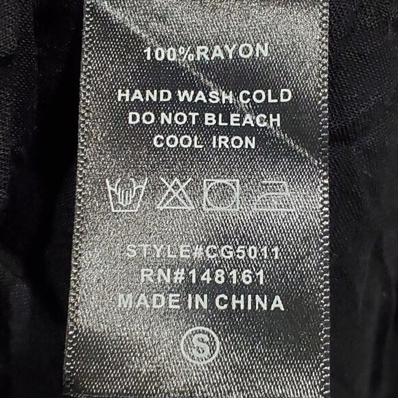 Altar'd State Womens Black Long-Sleeved A-Line Dress White Embroidered Boho Sz S - Picture 8 of 12